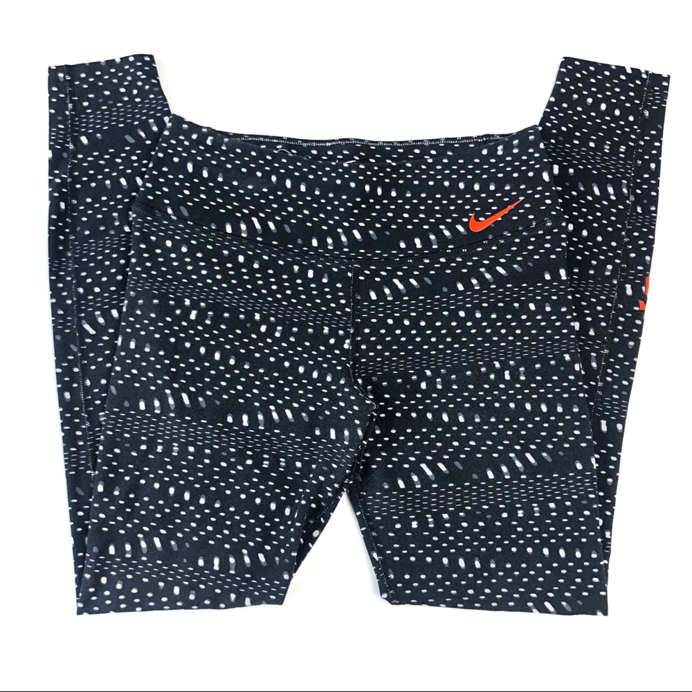Nike Giants Leggings Black & White Polka Dot M